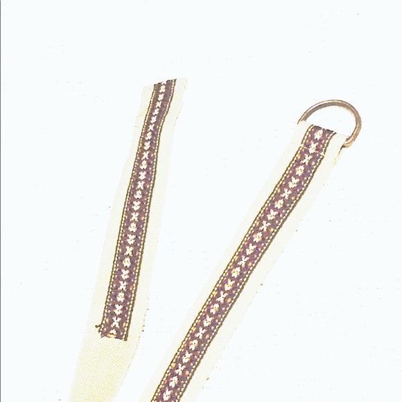 ยป- BรHร VIBES -ยป Bohemian Canvas Multicolored Embroidery Rope Belt SM/M - Picture 5 of 12